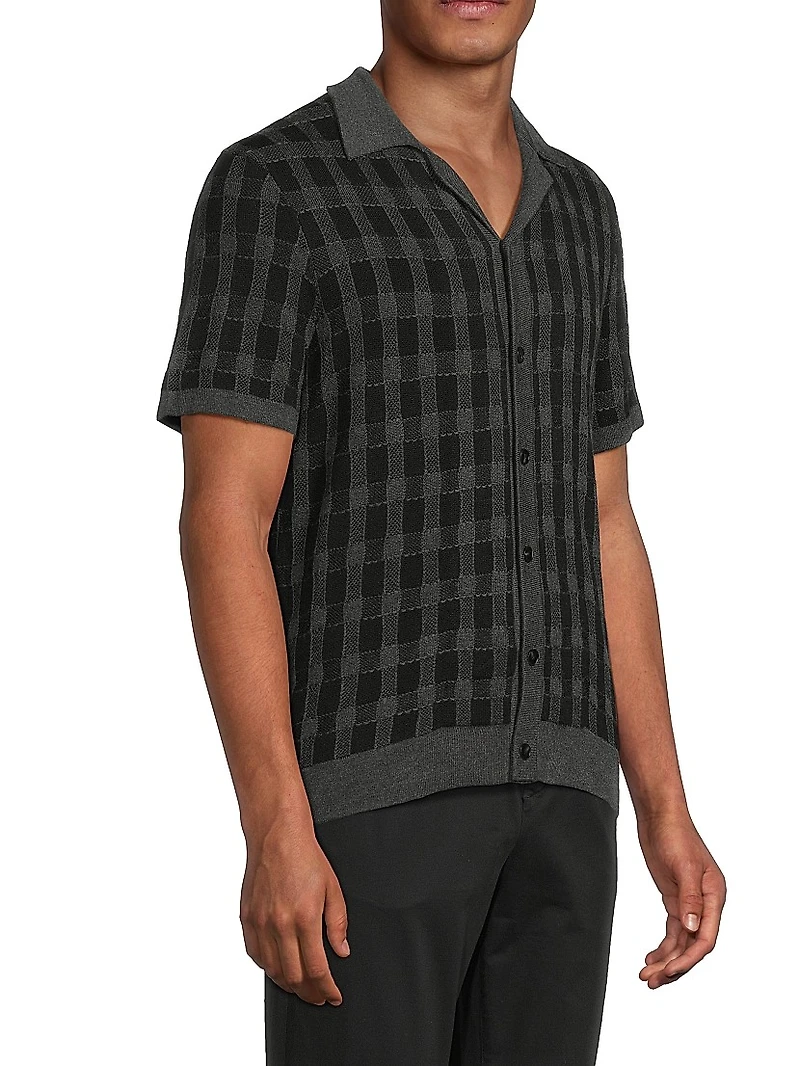 Ronan Plaid Knit Top