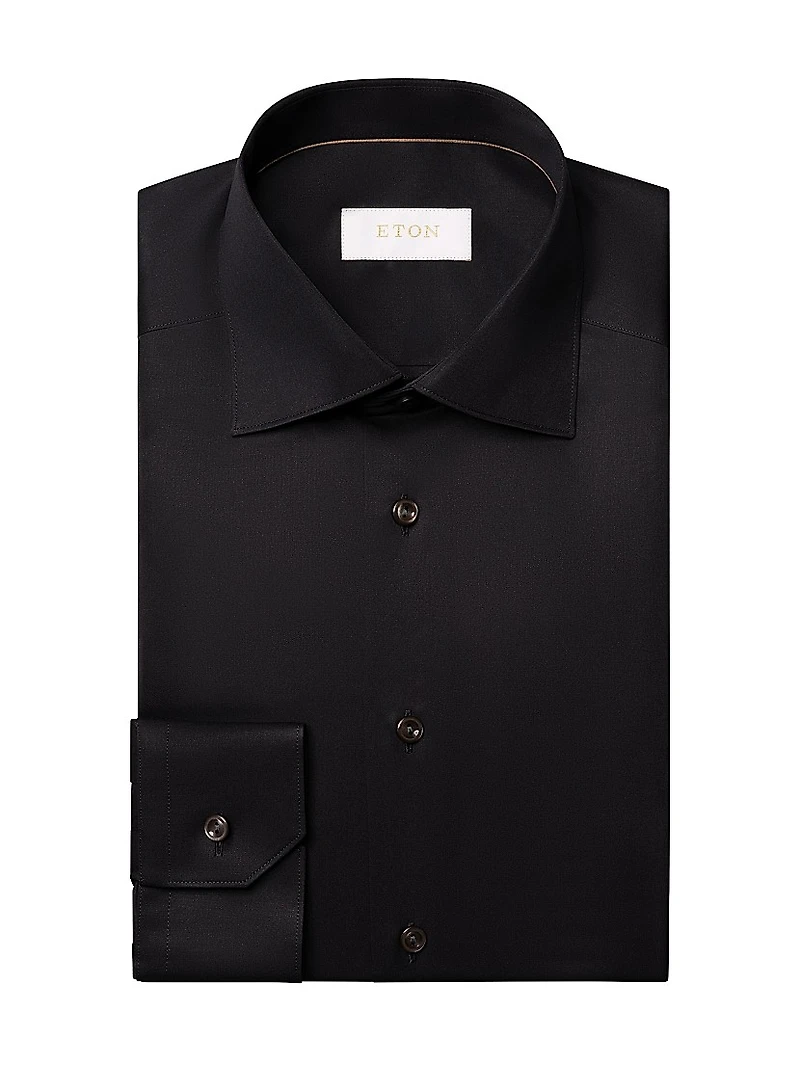 Slim-Fit Elevated Twill Shirt