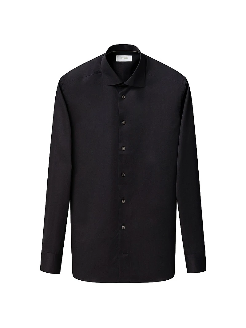 Slim-Fit Elevated Twill Shirt