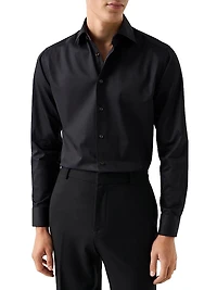 Slim-Fit Elevated Twill Shirt
