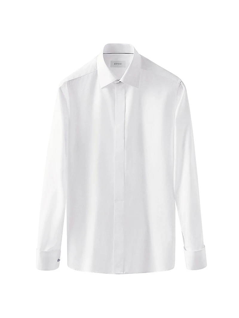 Contemporary-Fit Fly Front Formal Shirt