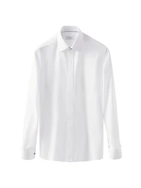 Contemporary-Fit Fly Front Formal Shirt