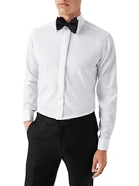 Contemporary-Fit Fly Front Formal Shirt