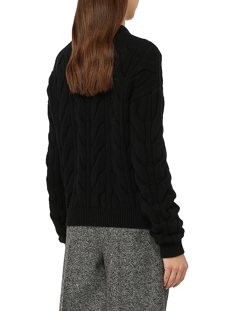 Wool and Cashmere Jumper with Lace