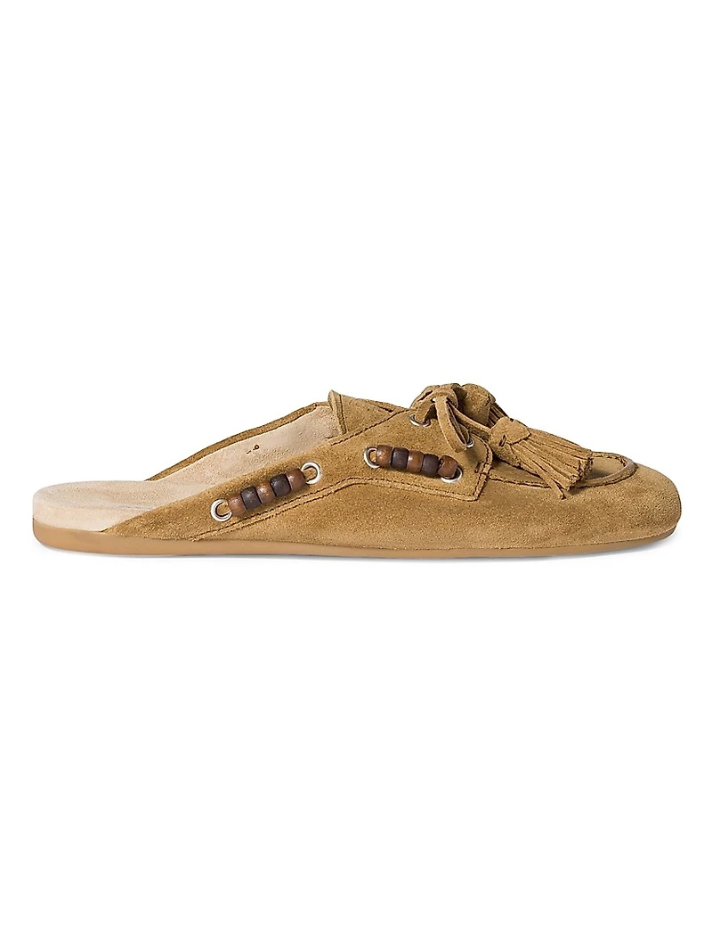 Suede Leather Mules
