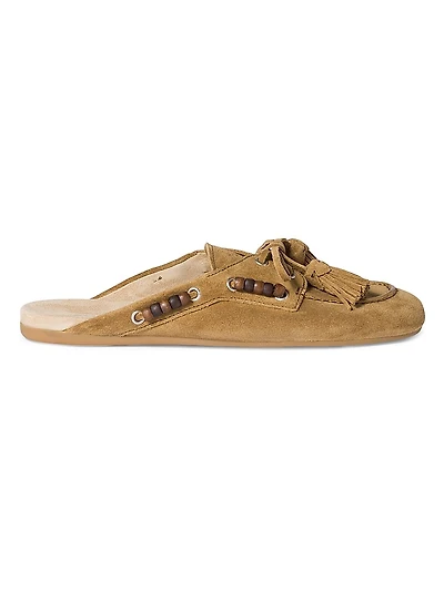 Suede Leather Mules