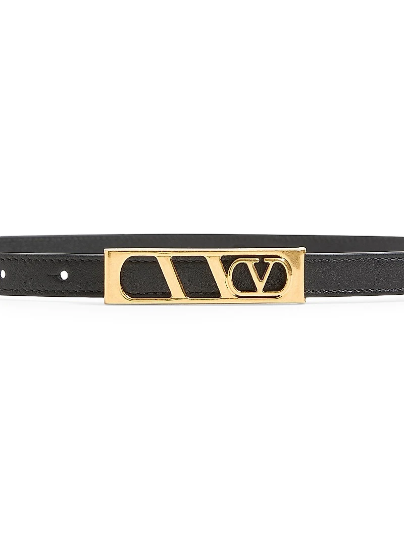 Vlogo Signature Belt Shiny Calfskin Mm
