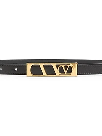 Vlogo Signature Belt Shiny Calfskin Mm