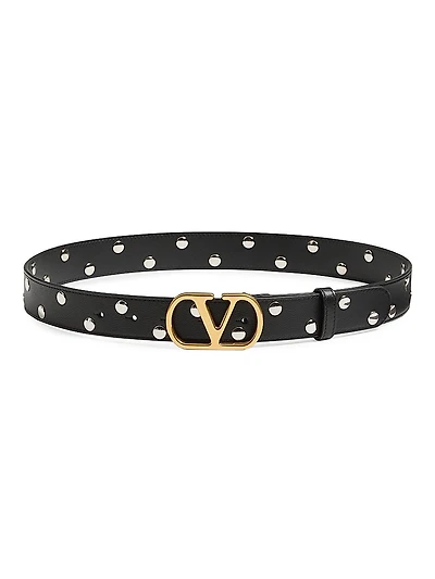 Vlogo Signature Belt Shiny Calfskin 30 Mm