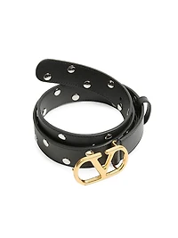 Vlogo Signature Belt Shiny Calfskin 30 Mm