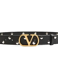 Vlogo Signature Belt Shiny Calfskin 30 Mm