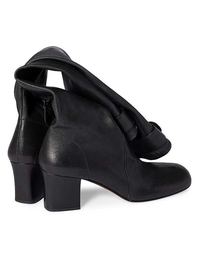 Nappa Leather Boots with Buckle