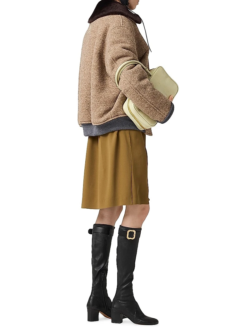 Nappa Leather Boots with Buckle