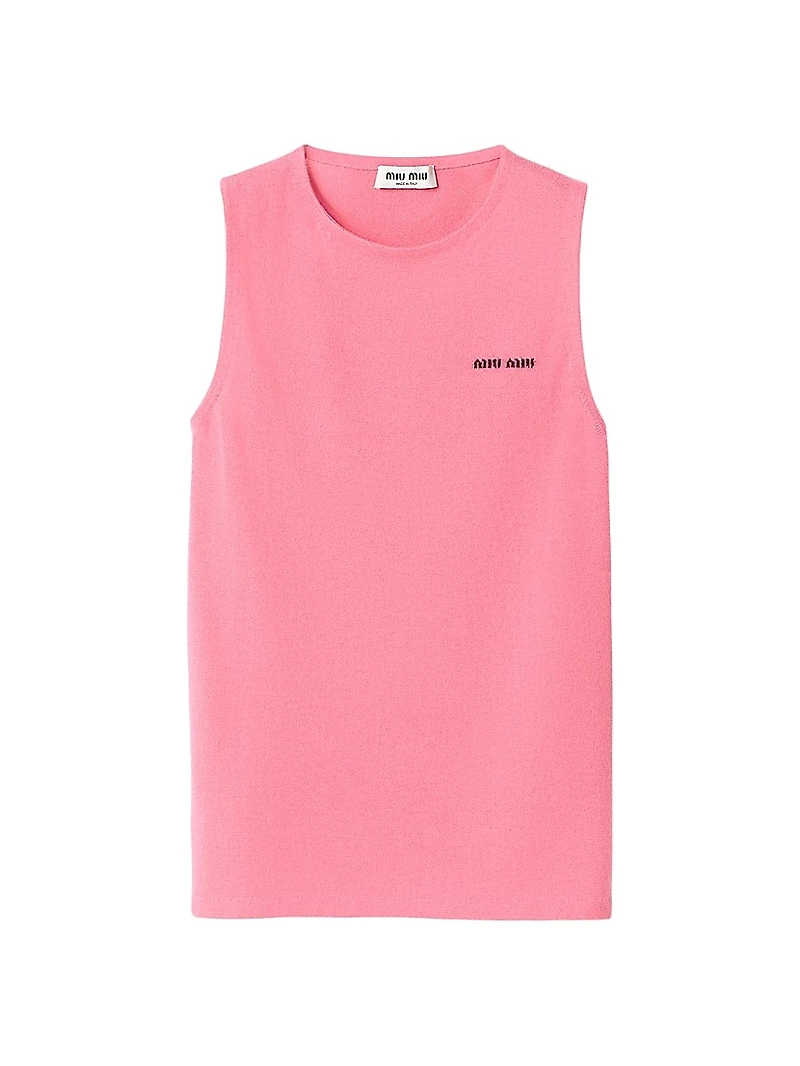 Cashmere and Silk Crew-neck Knit Top