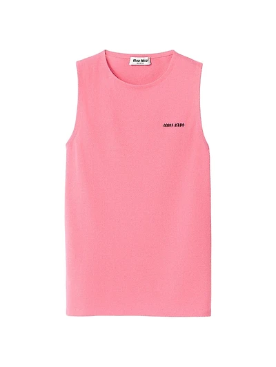 Cashmere and Silk Crew-neck Knit Top