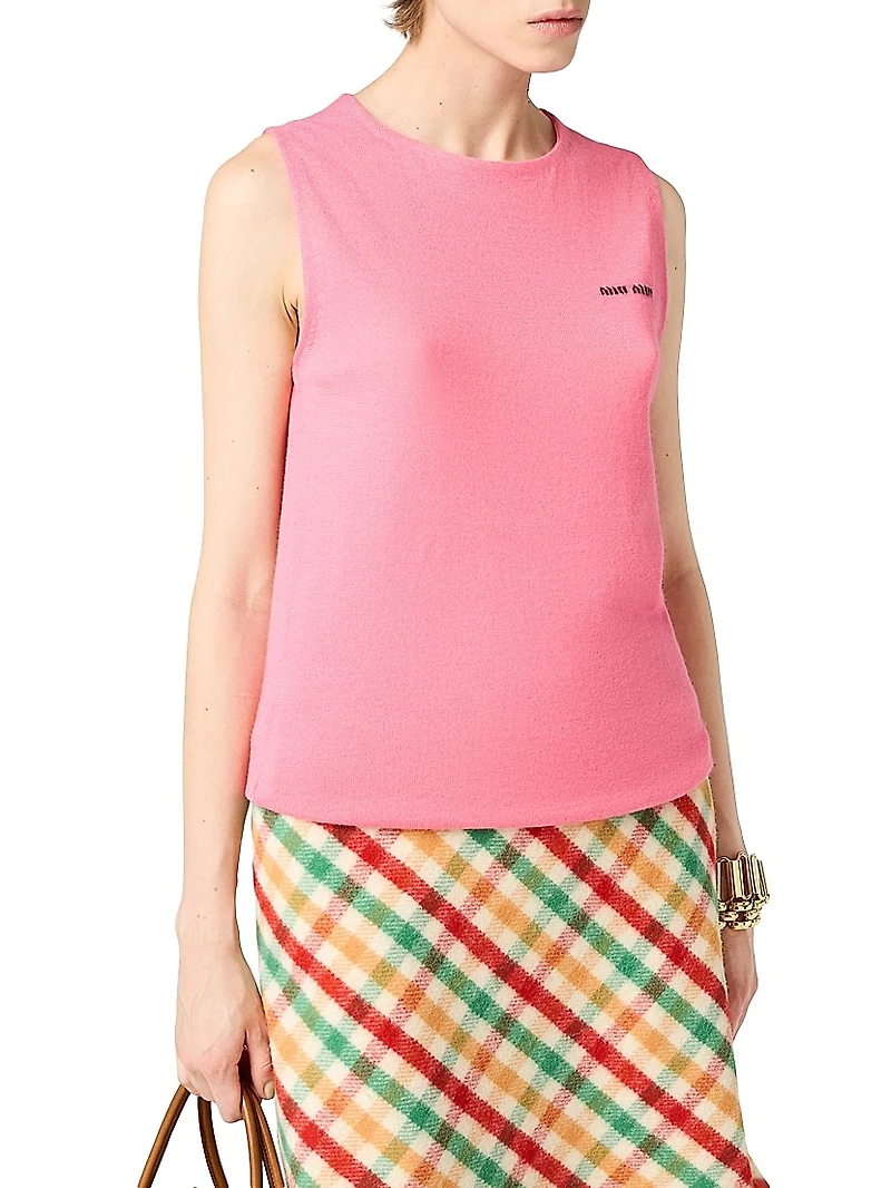 Cashmere and Silk Crew-neck Knit Top