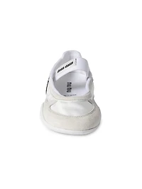 Gymnasium Technical Fabric and Suede Ballerinas