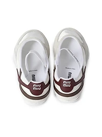 Gymnasium Technical Fabric and Suede Ballerinas