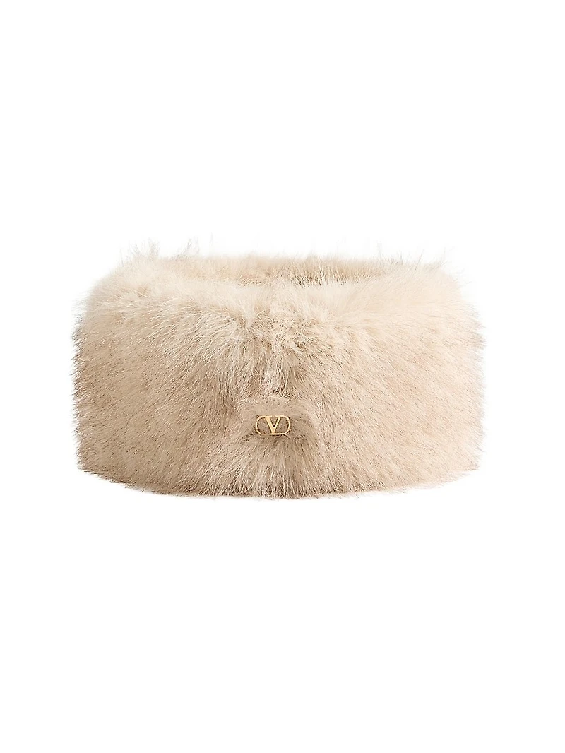 Vlogo Signature Faux Fur Headband