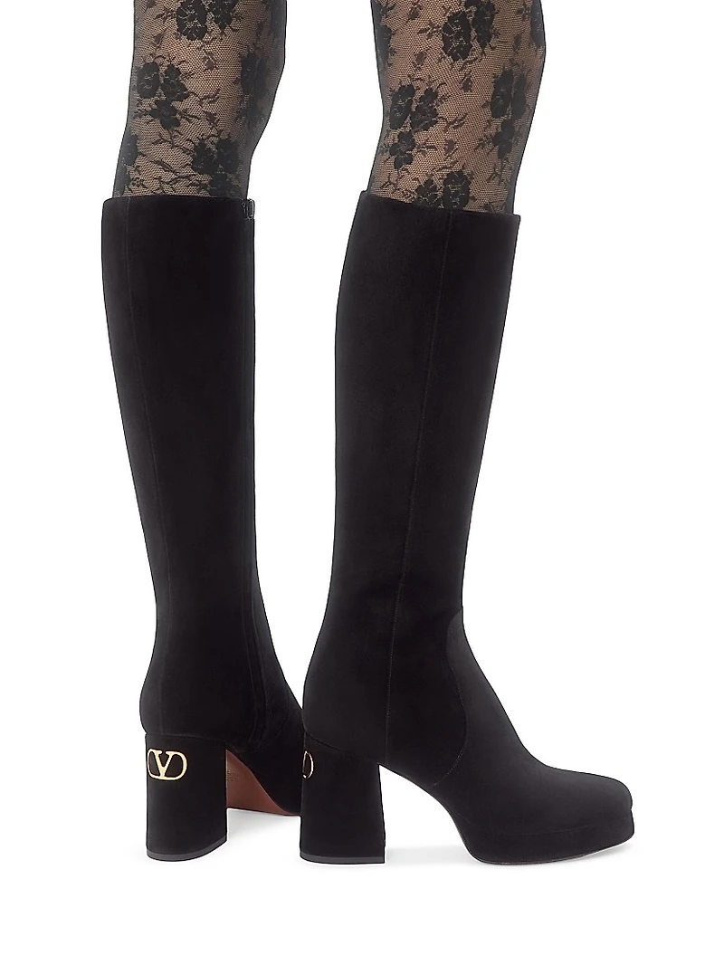 Fawcette 90MM Platform Boots Crust Leather