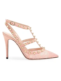 Rockstud 100MM Lace Pump with Straps
