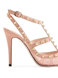 Rockstud 100MM Lace Pump with Straps