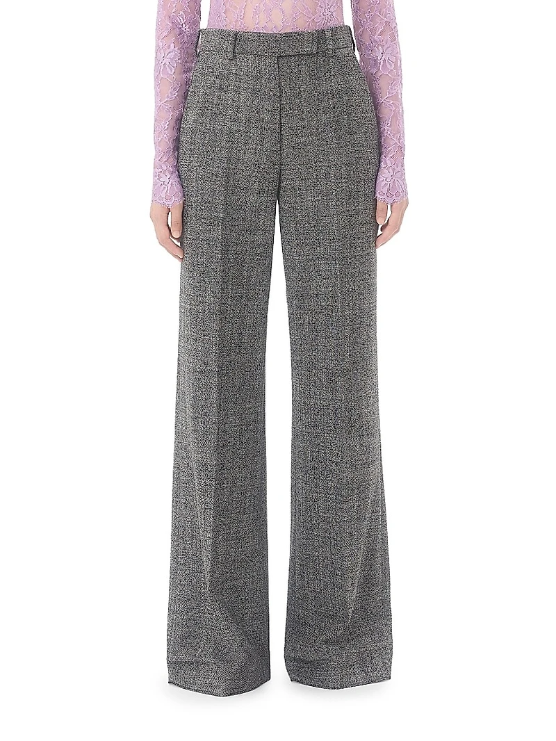 Wool Mouliné Pants