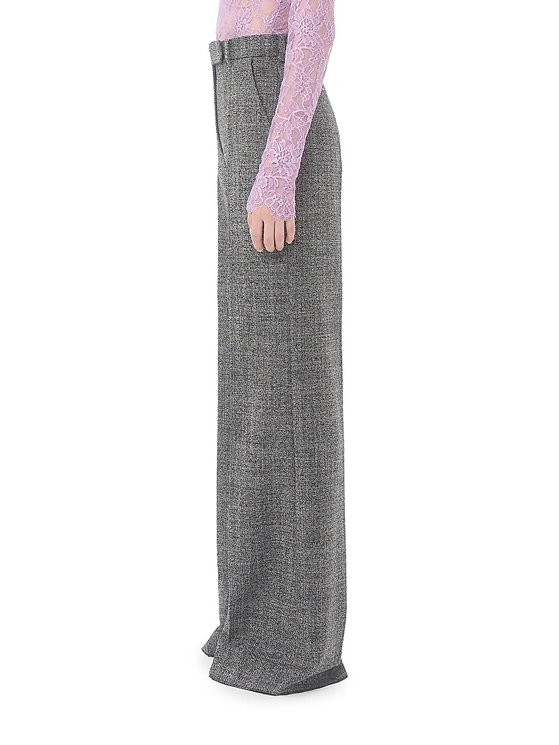 Wool Mouliné Pants