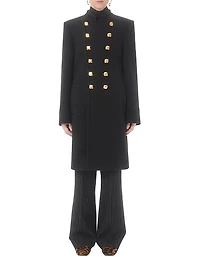 Double-Breasted Coat Double Wool