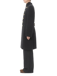 Double-Breasted Coat Double Wool
