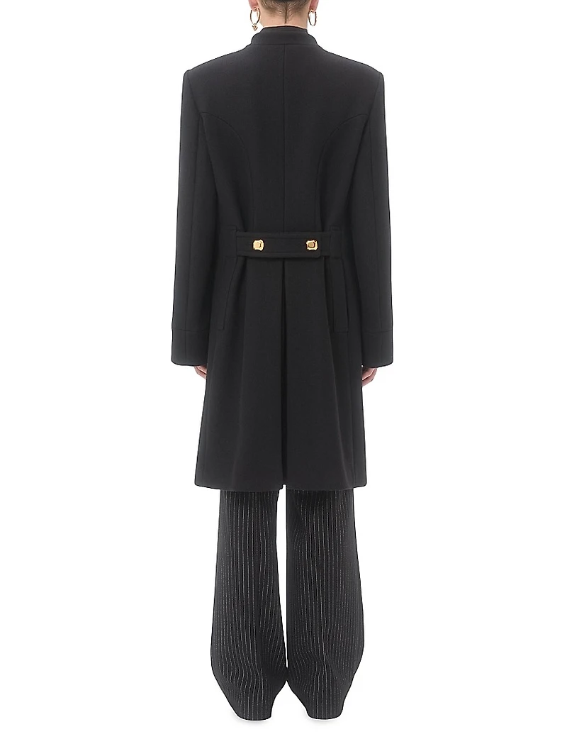 Double-Breasted Coat Double Wool