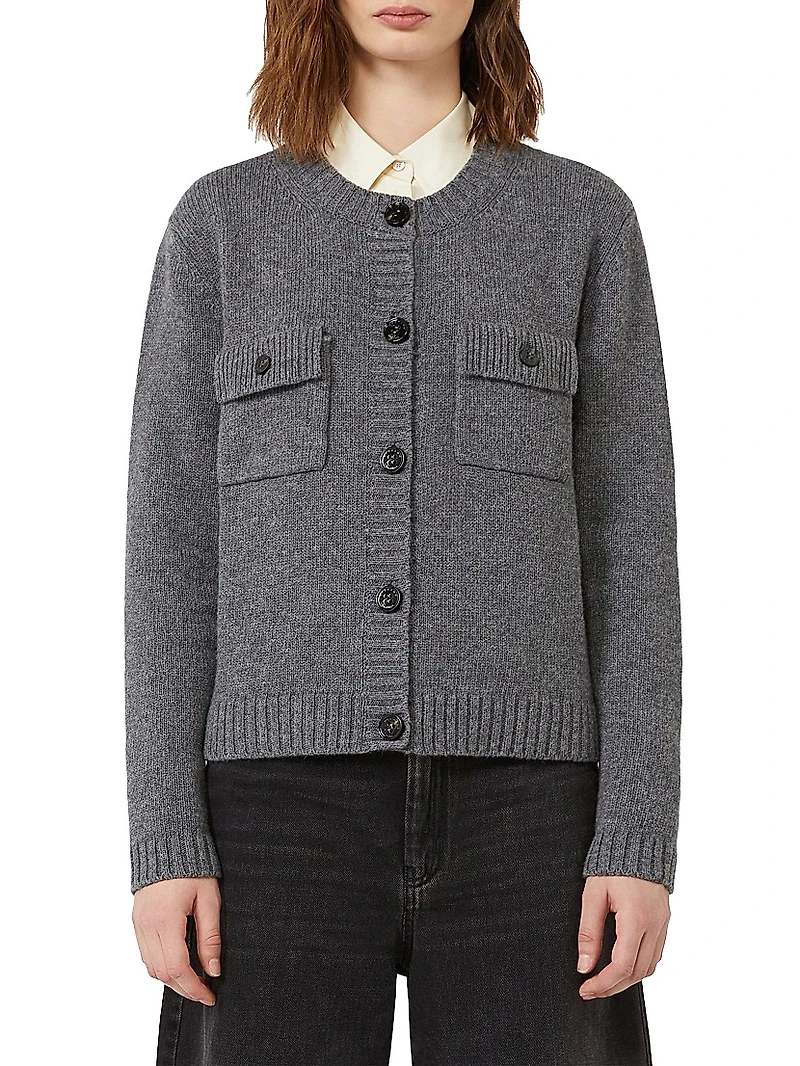 Pure Wool Yarn Cardigan