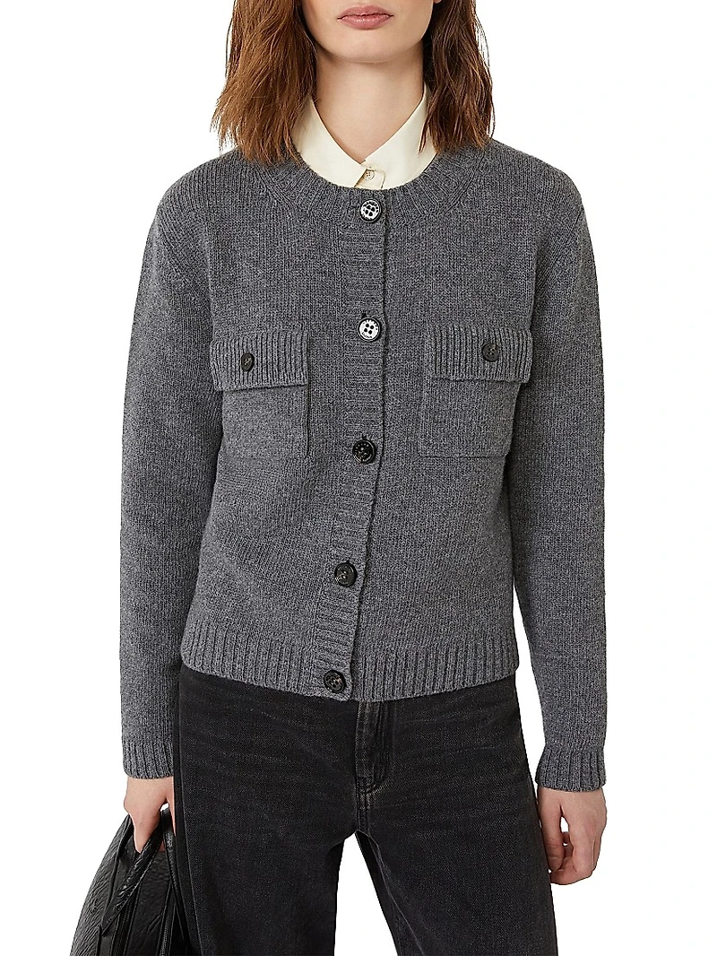 Pure Wool Yarn Cardigan