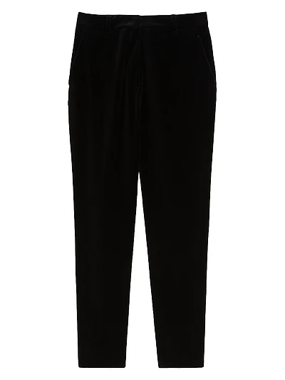 Velvet Cigarette Trousers