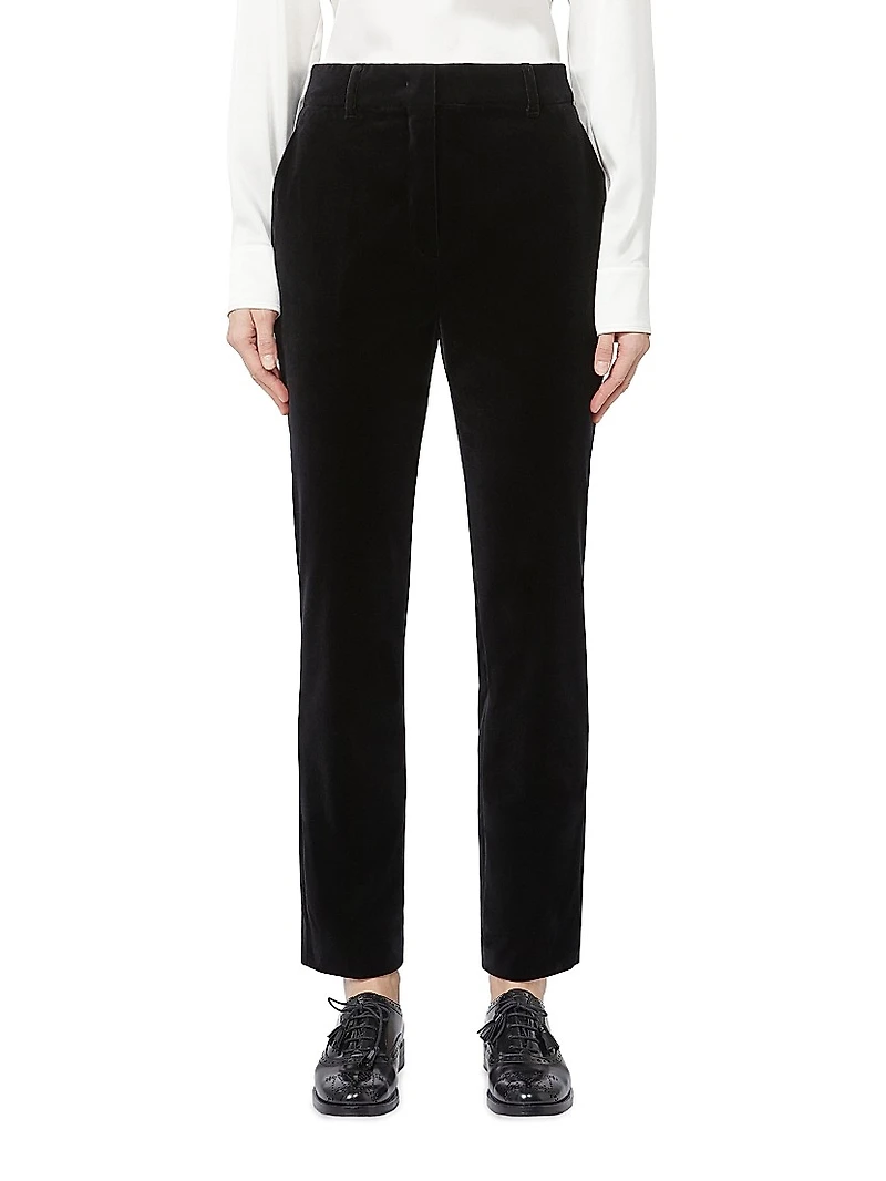 Velvet Cigarette Trousers