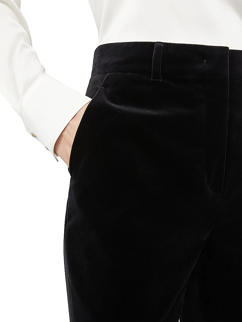 Velvet Cigarette Trousers