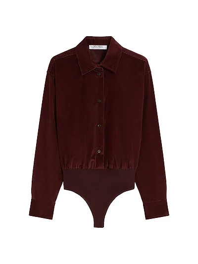Velvet Bodysuit Shirt