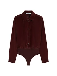 Velvet Bodysuit Shirt