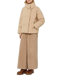 Cropped Cotton Velvet Trousers
