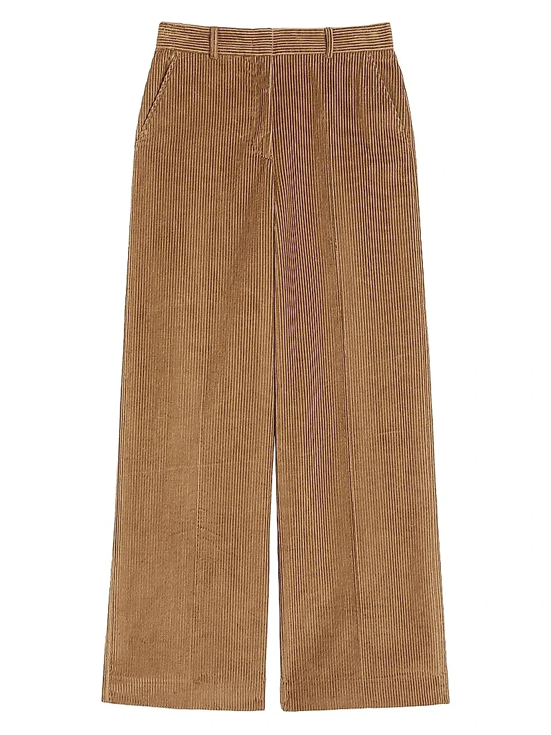 Wide Leg Corduroy Trousers