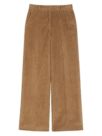 Wide Leg Corduroy Trousers