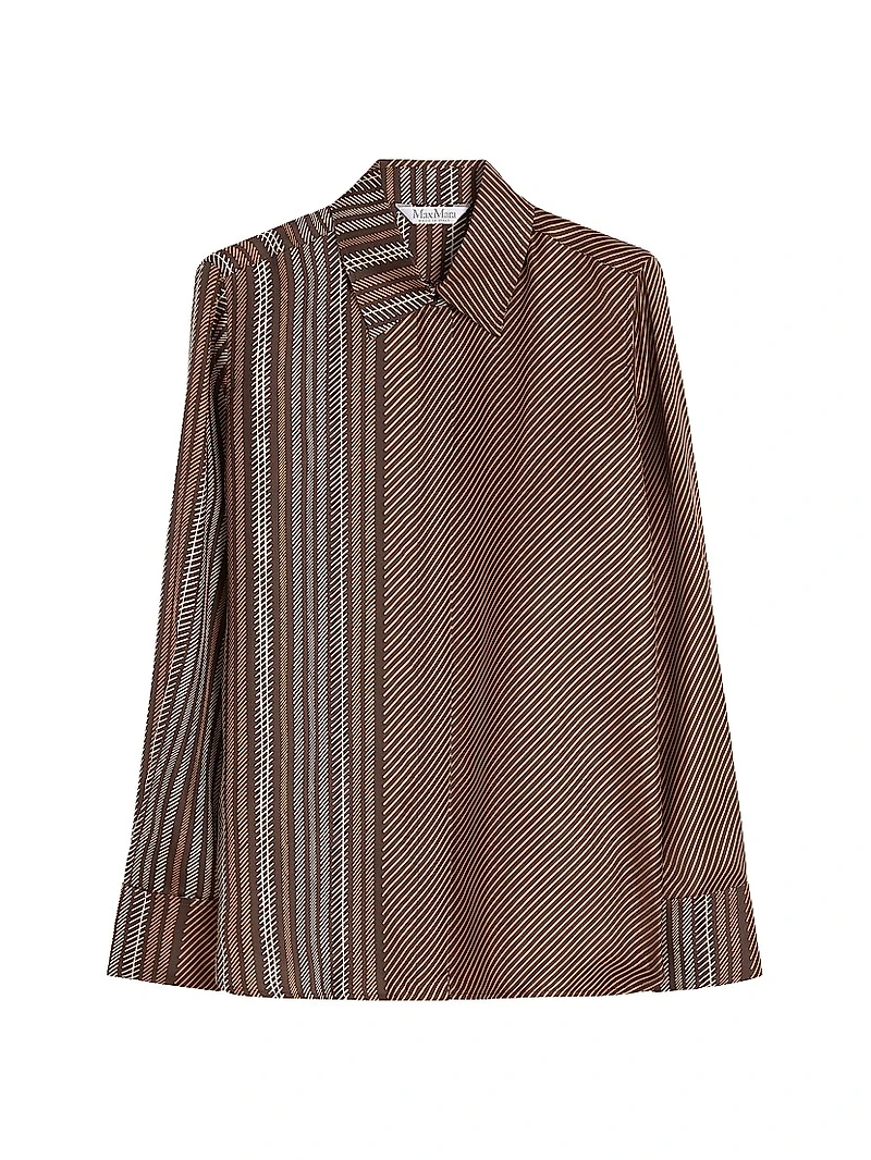 Printed Silk Twill Shirt