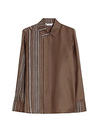 Printed Silk Twill Shirt