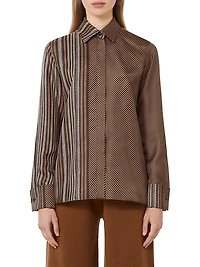Printed Silk Twill Shirt