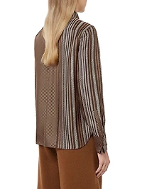 Printed Silk Twill Shirt