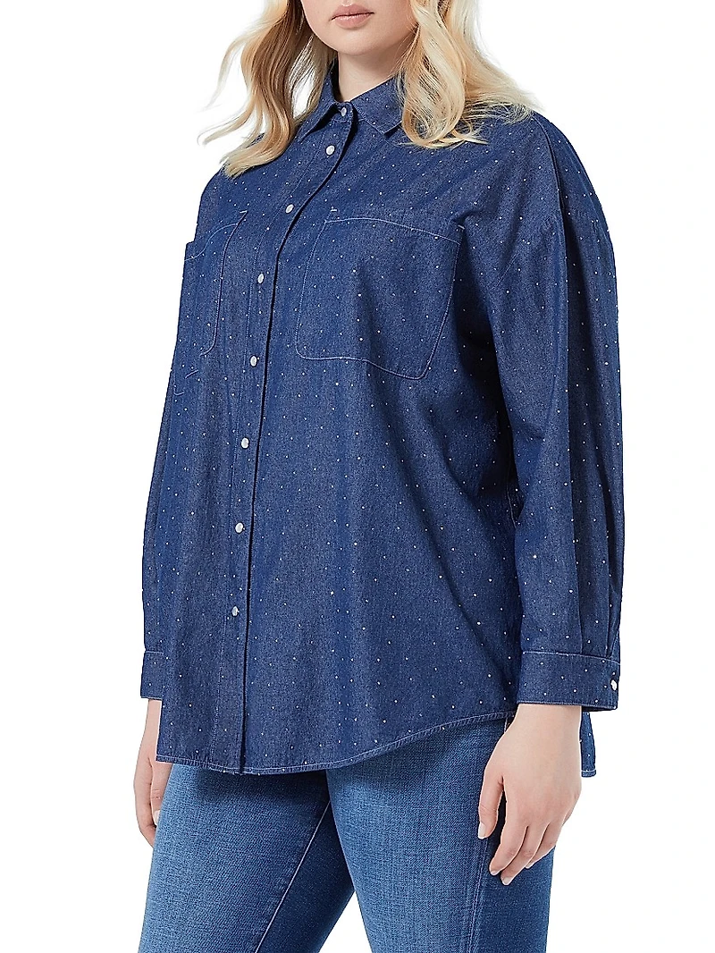 Denim Shirt with Studs