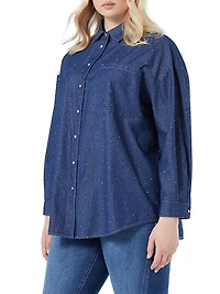 Denim Shirt with Studs