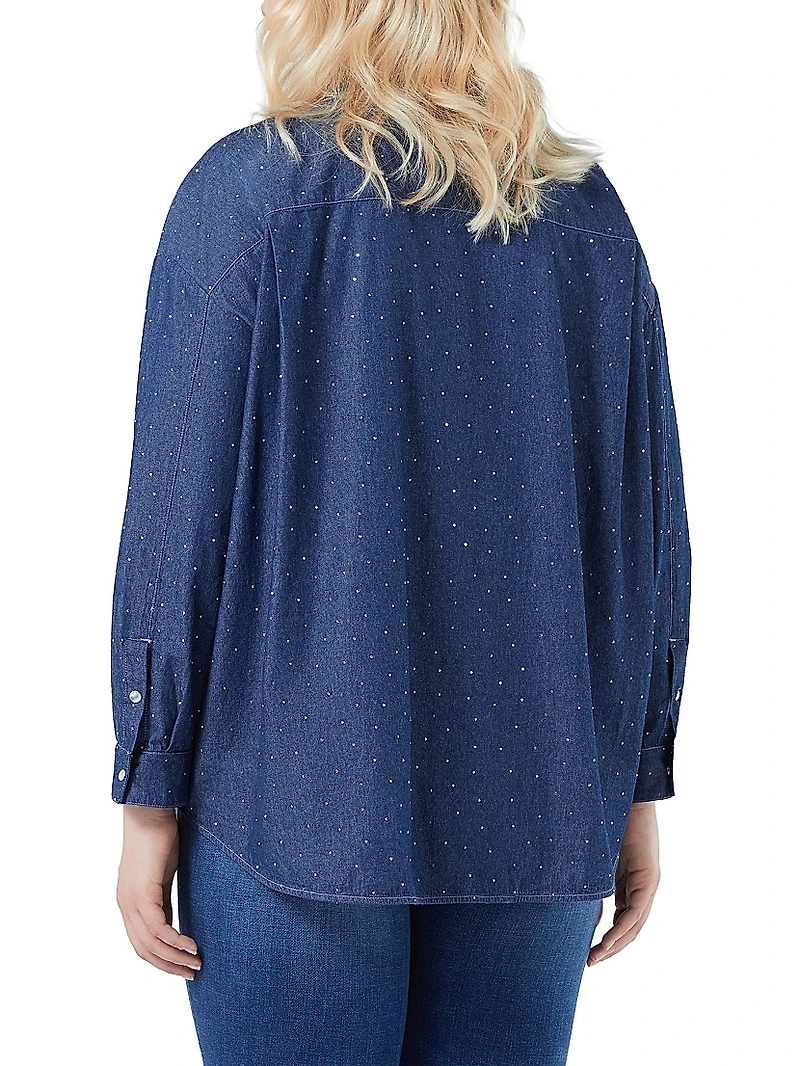 Denim Shirt with Studs