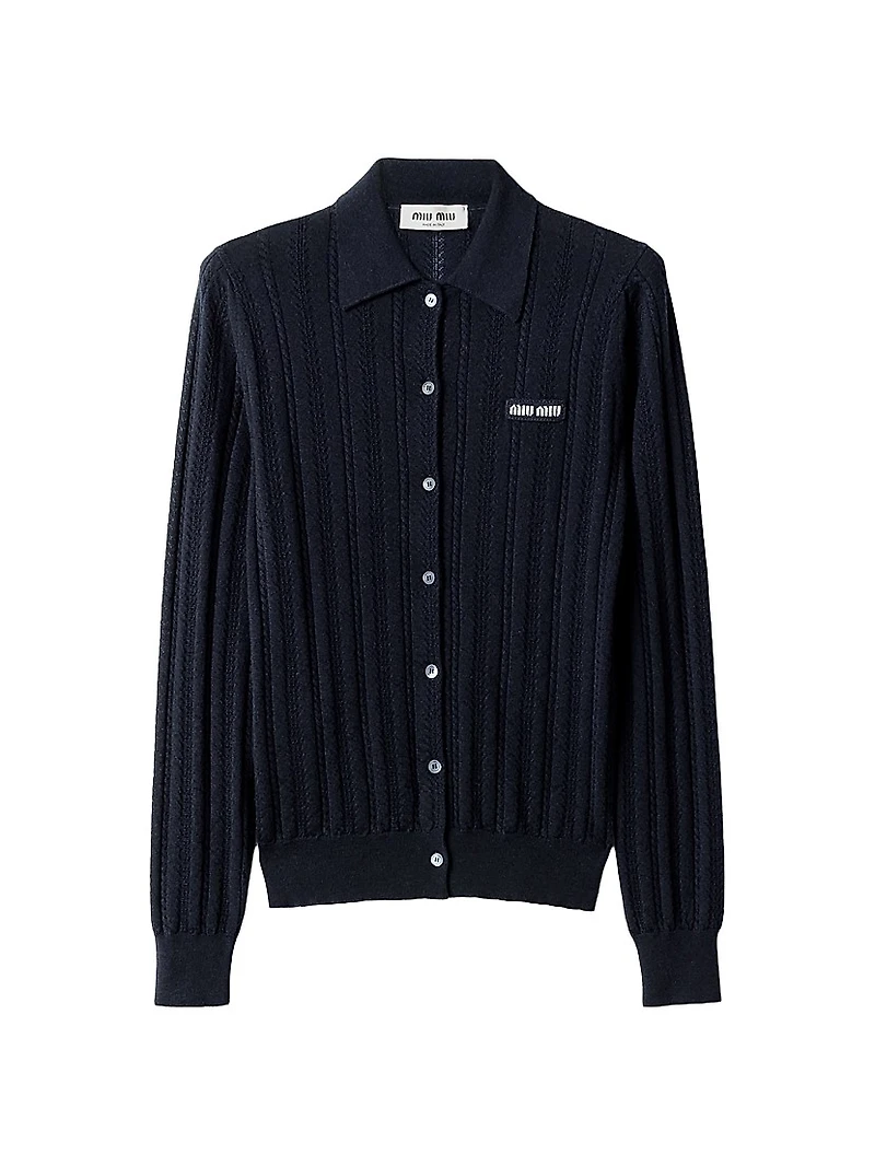 Buttoned Cashmere Cardigan