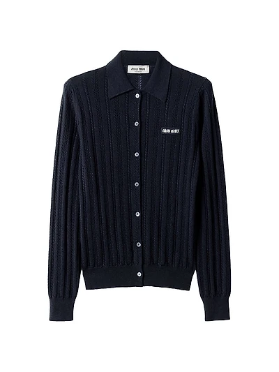 Buttoned Cashmere Cardigan